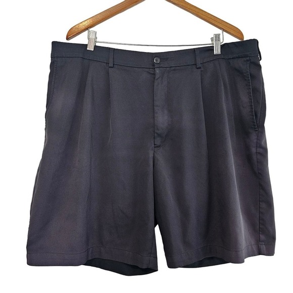 Pro Tour Golf Shorts Mens Size 40 Black Pleated Front Soft Stretch Casual - Picture 1 of 6